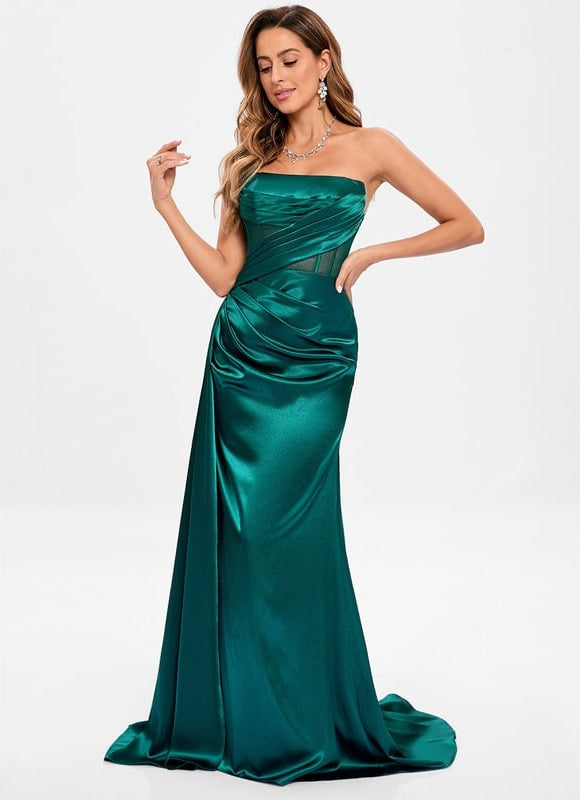 Robe de Soirée Émeraude Élancée - gallery 2
