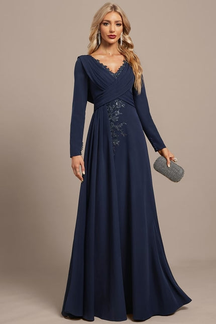 Robe de Soirée Élégance Marine Chic - gallery 3