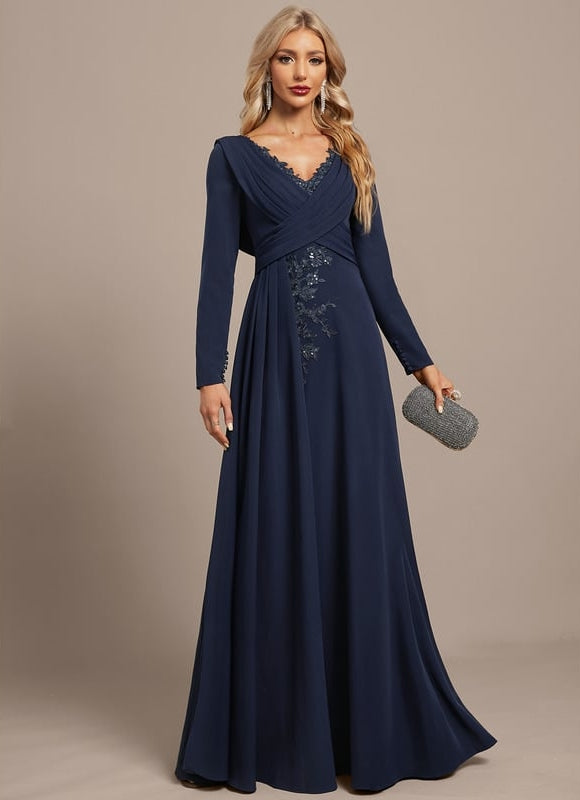 Robe de Soirée Élégance Marine Chic - gallery 3