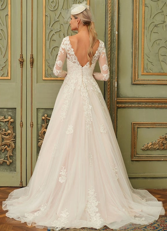 Robe De Soirée Grande Taille Blanche - gallery 2
