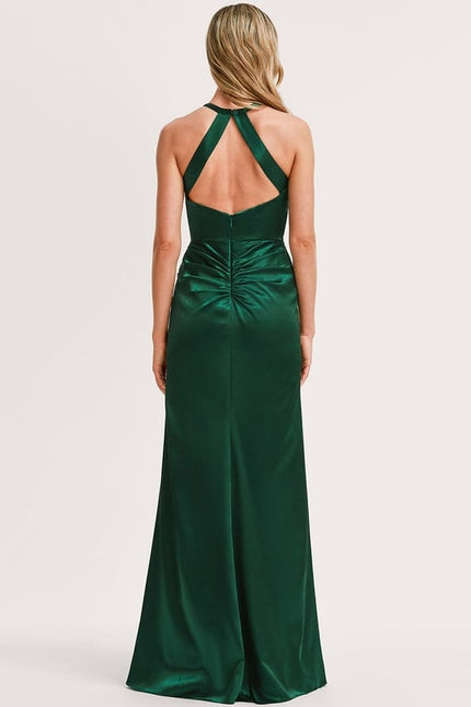 Robe de Soirée Dorée Fluide - gallery 4