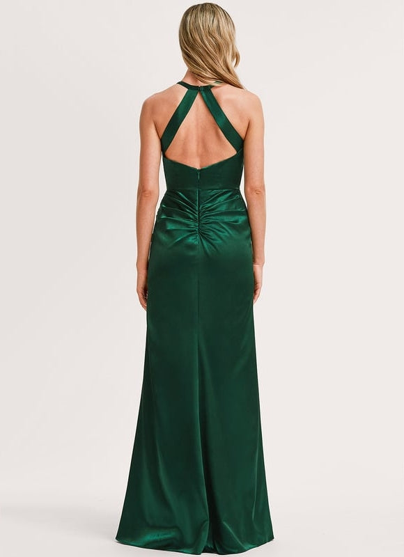 Robe de Soirée Dorée Fluide - gallery 4