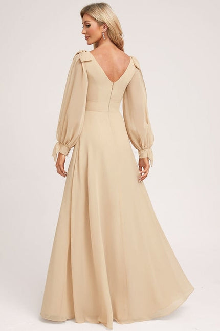 Robe de Soirée Satinée Douceur - gallery 1