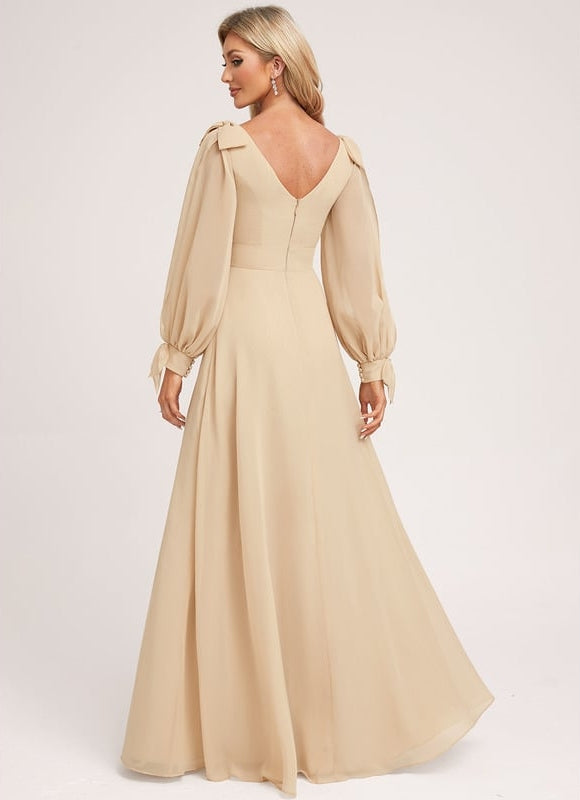 Robe de Soirée Satinée Douceur - gallery 1