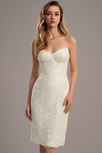 Robe de Soirée Étoilée Satinée - gallery 4