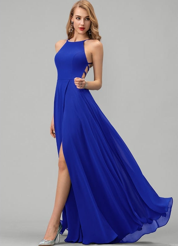 Robe de Soirée Bleu Serein