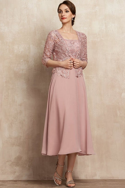 Robe De Soirée Rose Saumon - gallery 2