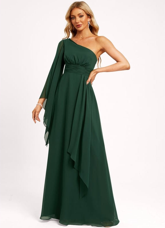 Robe de Soirée Asymétrique Fluide - gallery 1