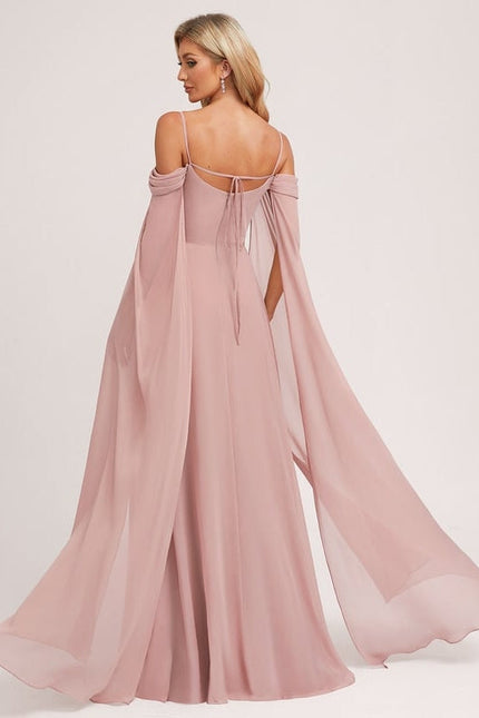 Robe de Soirée Rosé Éthéré - gallery 6