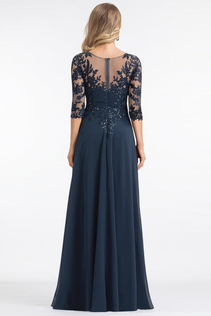 Robe de Soirée Élégance Marine - gallery 2