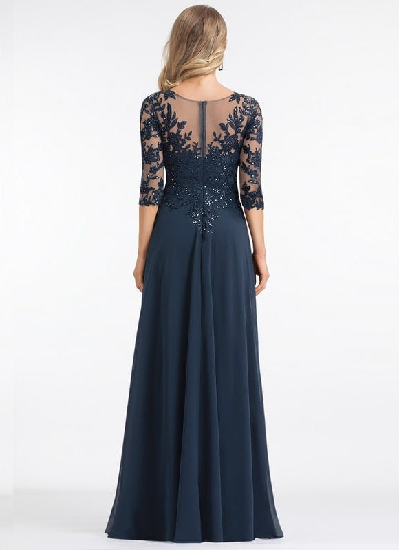 Robe de Soirée Élégance Marine - gallery 2