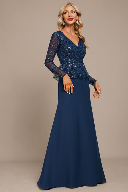 Robe de Soirée Velours Saphir - gallery 3