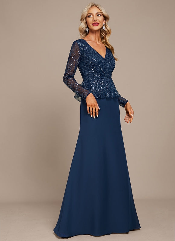 Robe de Soirée Velours Saphir - gallery 3