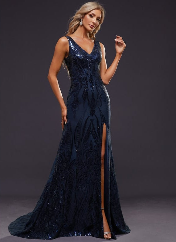 Robe de Soirée Éclat Marine Couture - gallery 6