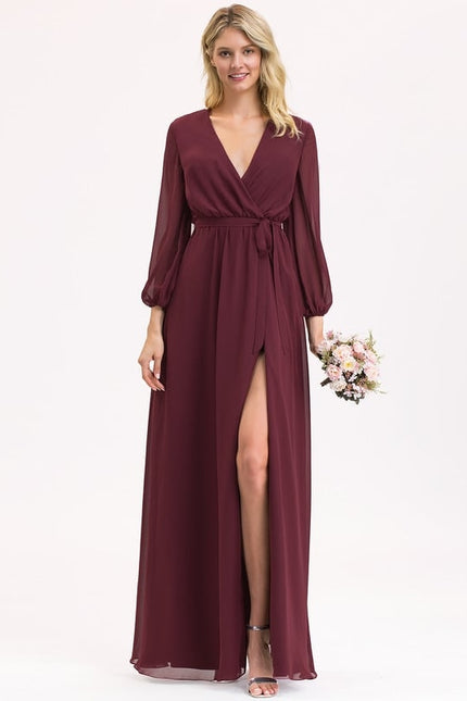 Robe de Soirée Élégance Bordeaux - gallery 4