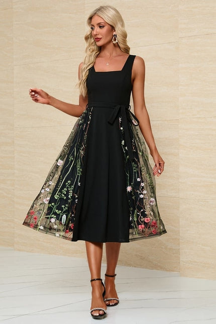 Robe de Soirée Élégante Brodée