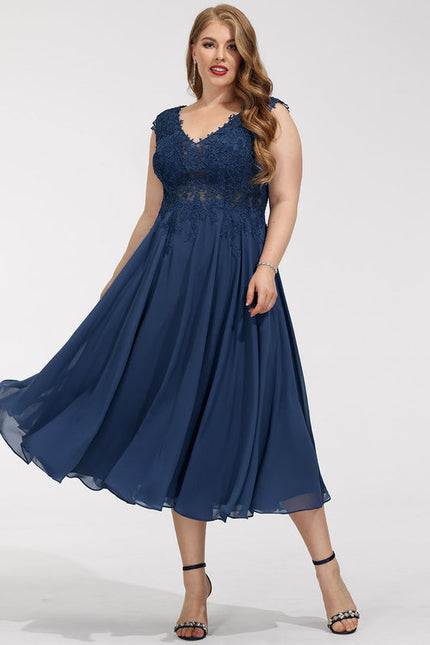 Robe de Soirée Longue Noire Et Blanche Dentelle Mousseline - gallery 6