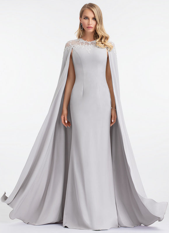 Robe de Soirée Grise Élégance