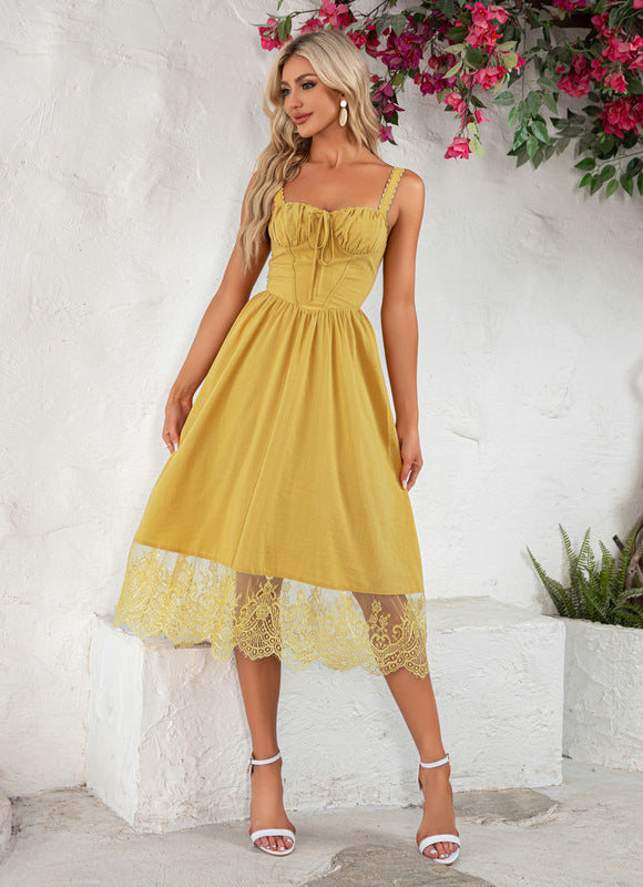 Robe de Soirée Jaune Éclatante - gallery 5