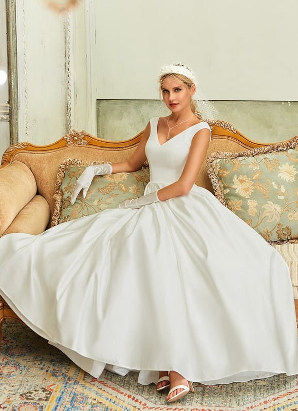 Robe de Soirée Satin Éclair Divresse - gallery 4