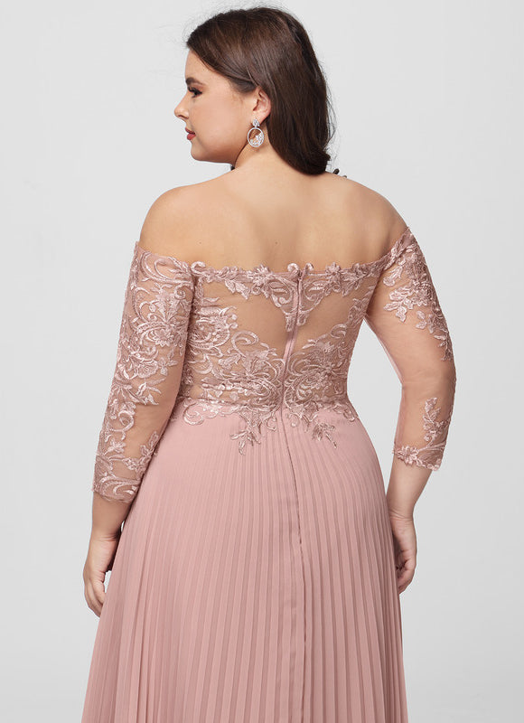 Robe de Soirée Satinée Rosée - gallery 9