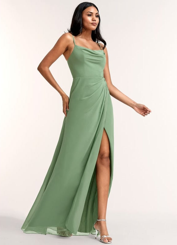 Robe De Soirée En Mousseline - gallery 2