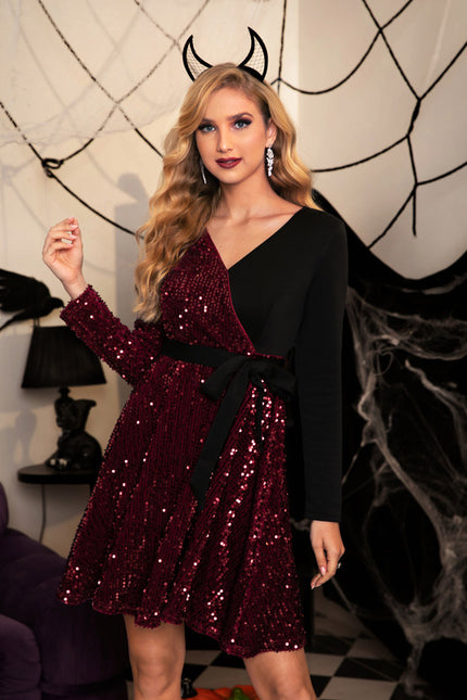 Robe De Soirée Courte Manche Longue