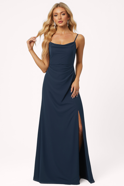 Robe De Soirée En Mousseline - gallery 5