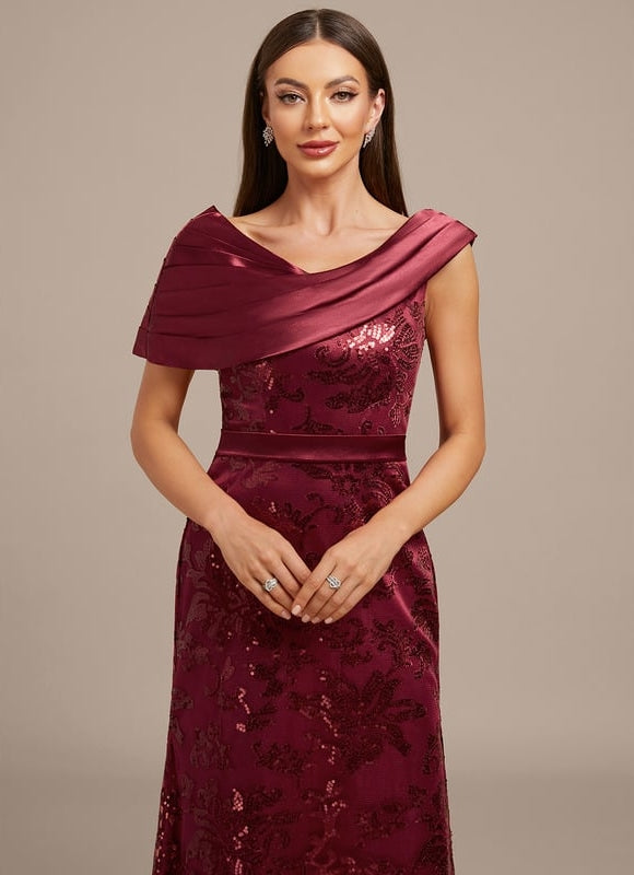 Robe de Soirée Satin Drapée Chic - gallery 1
