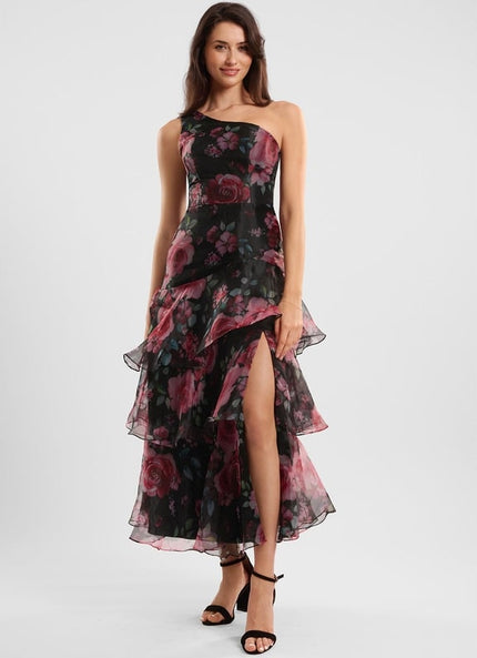 Robe de Soirée Fleurie Chic