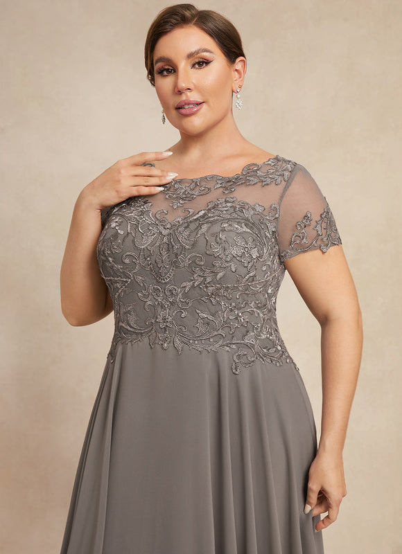 Robe de Soirée Élégance Grise Satinée - gallery 8