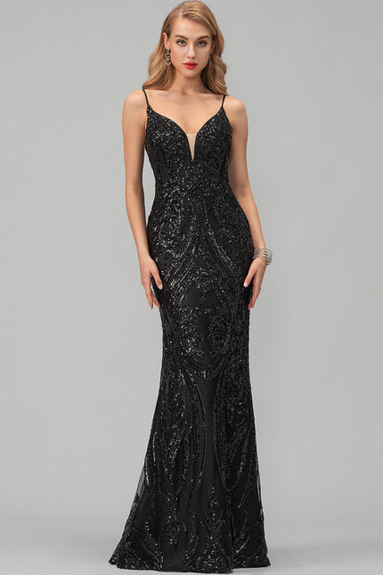 Robe de Soirée Noir Éclat - gallery 5
