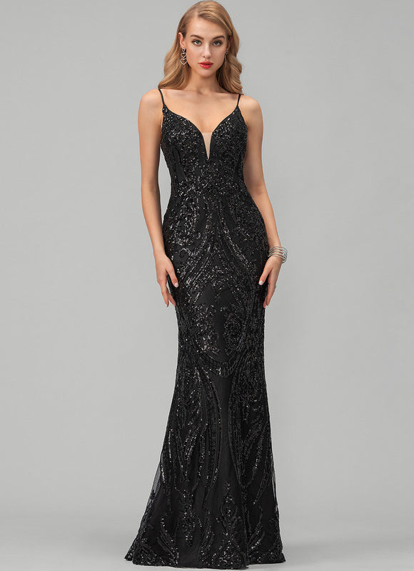 Robe de Soirée Noir Éclat - gallery 5