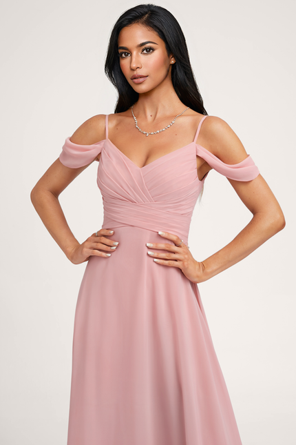 Robe de Soirée Écrue Flottante - gallery 2