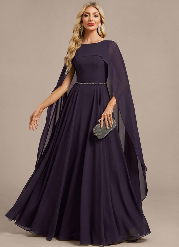 Robe de Soirée Mousseline Élégante