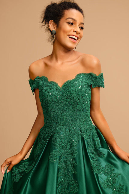 Robe de Soirée Royale Satinée - gallery 2