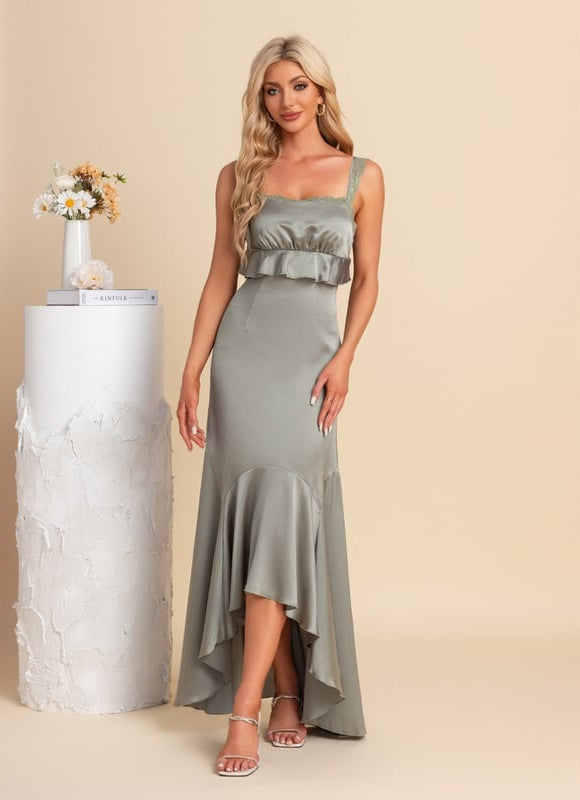 Robe de Soirée Satinée Moderne