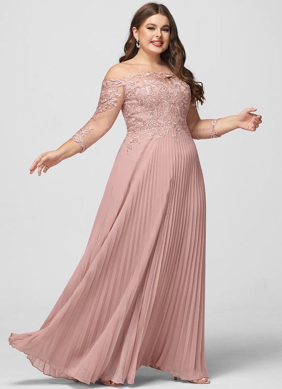 Robe de Soirée Satinée Rosée - gallery 7