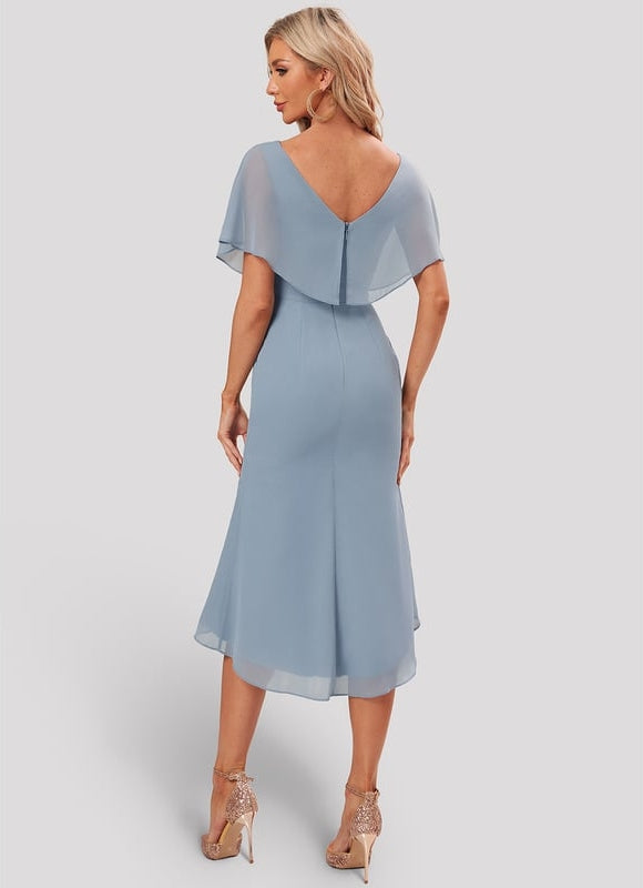 Robe de Soirée Mousseline Frisée - gallery 5