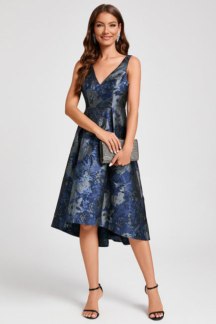 Robe de Soirée Fleurie Nuit - gallery 1