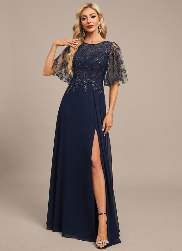 Robe de Soirée Illusion Étoilée - gallery 3