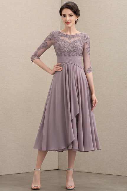 Robe de Soirée Élégance Lavande Douce - gallery 1