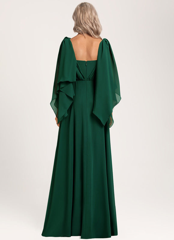 Robe de Soirée Satin Cascade - gallery 4