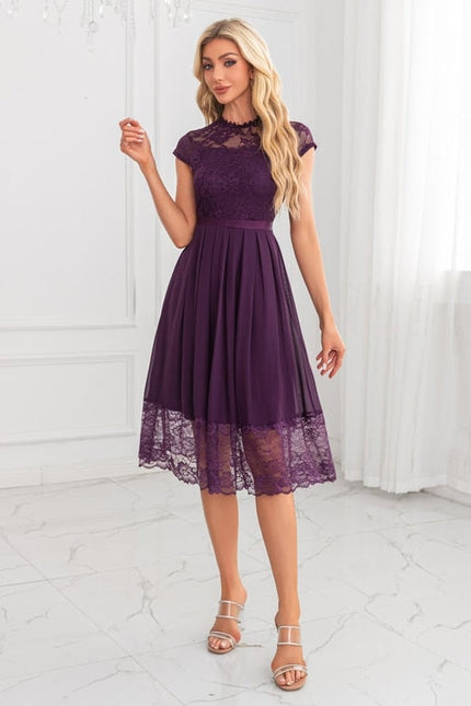Robe De Soirée Transparente Dentelle - gallery 5