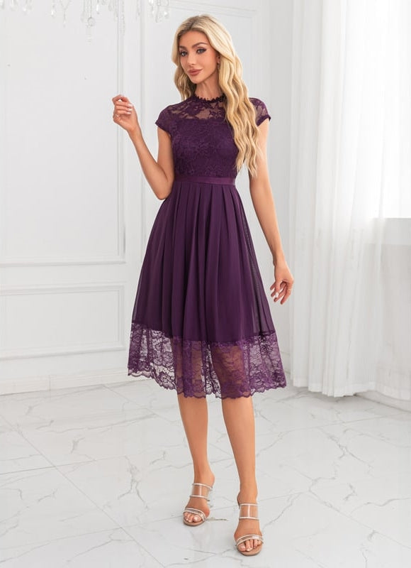 Robe De Soirée Transparente Dentelle - gallery 5