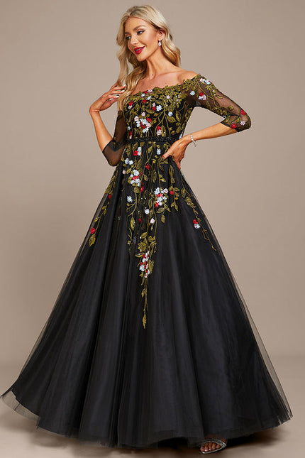 Robe de Soirée Jardin Nocturne Éthéré - gallery 4