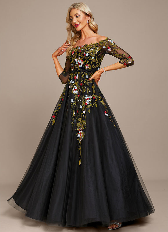 Robe de Soirée Jardin Nocturne Éthéré - gallery 4
