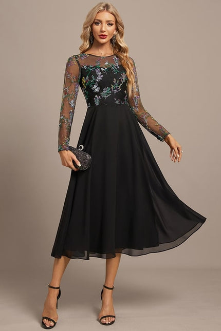 Robe de Soirée Florale Aérienne