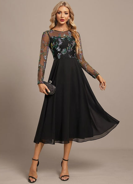 Robe de Soirée Florale Aérienne