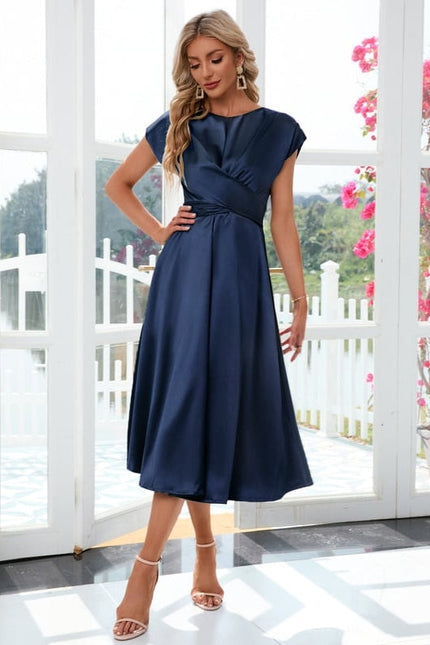 Robe de Soirée Satinée Sage - gallery 8